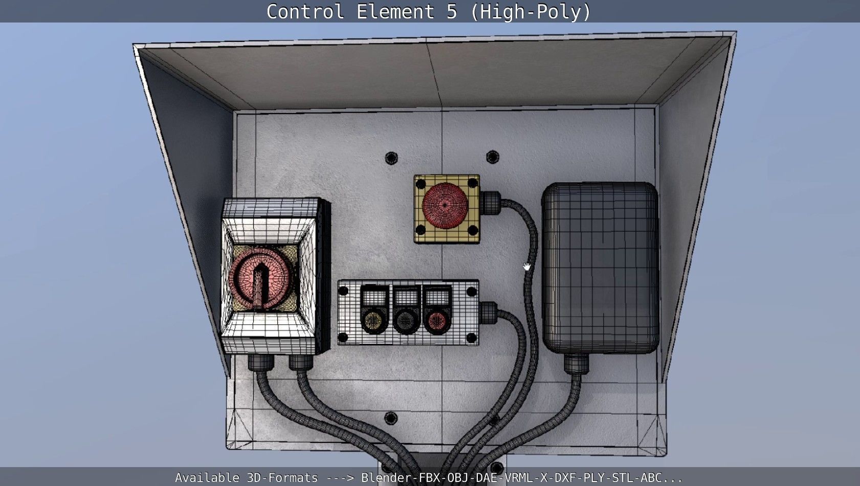 Control Element 5 High-Poly Version 3D model_48