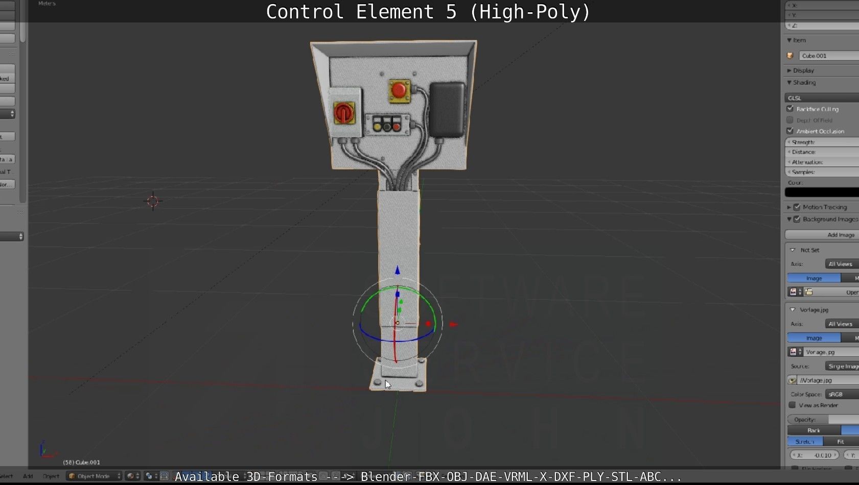 Control Element 5 High-Poly Version 3D model_120