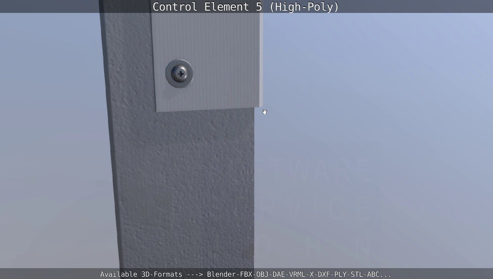 Control Element 5 High-Poly Version 3D model_70