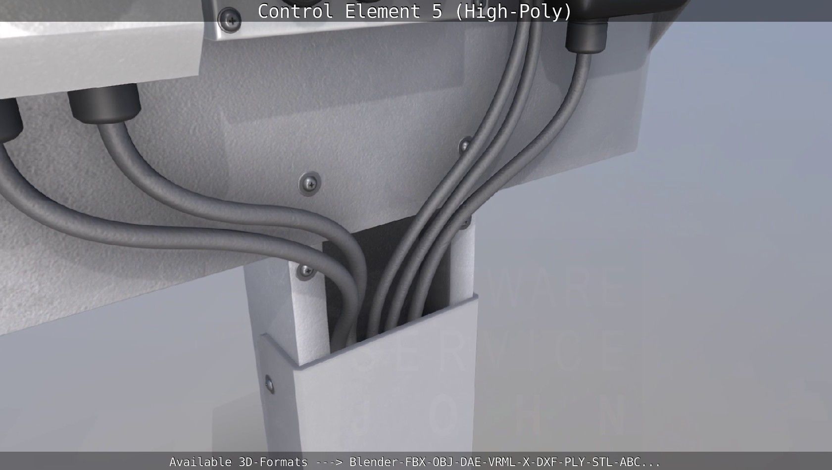 Control Element 5 High-Poly Version 3D model_8