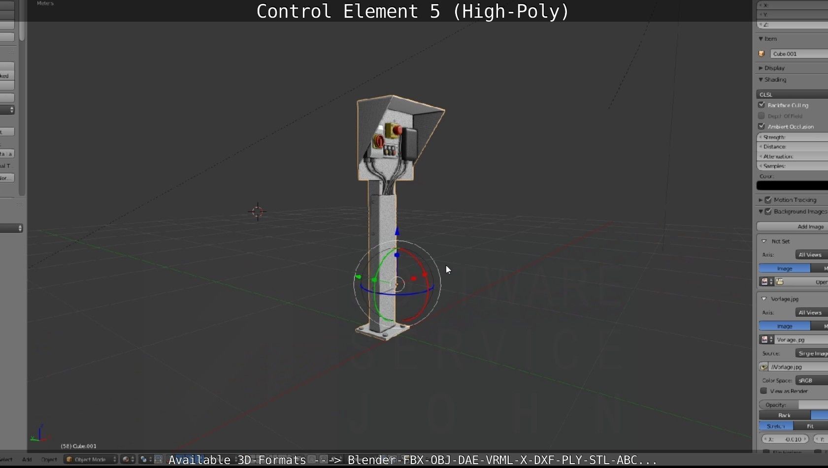 Control Element 5 High-Poly Version 3D model_127