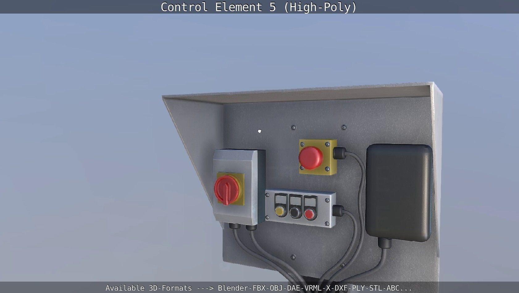 Control Element 5 High-Poly Version 3D model_119