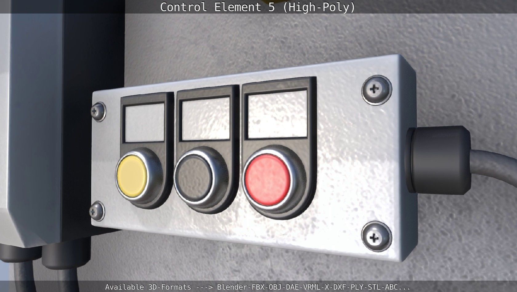 Control Element 5 High-Poly Version 3D model_14