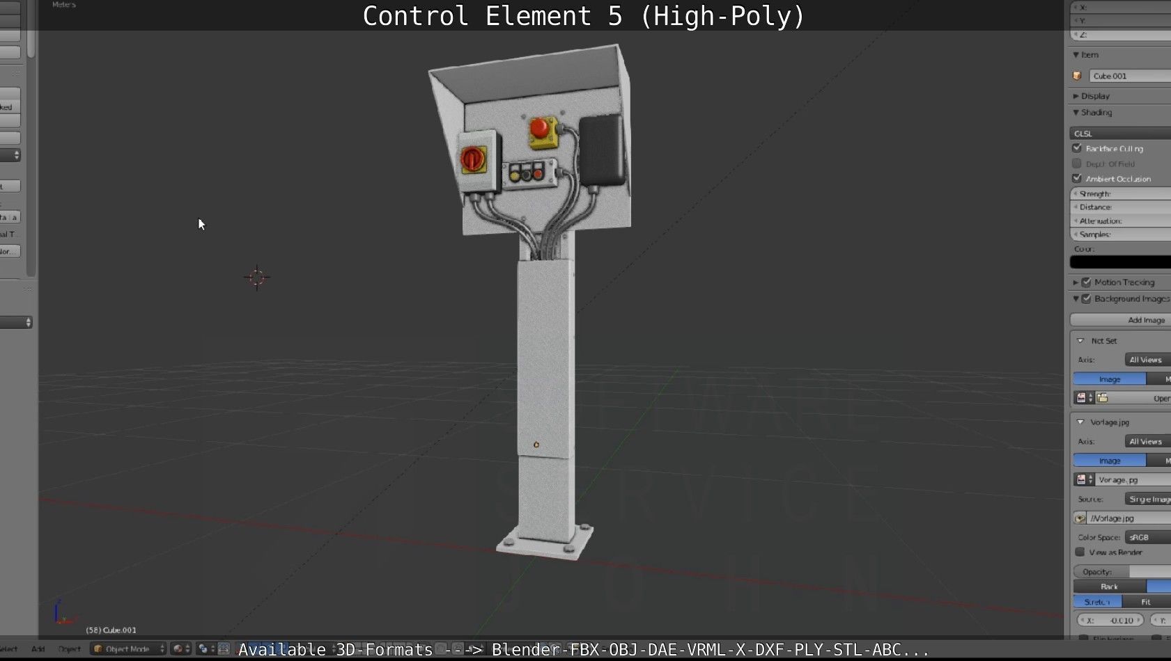 Control Element 5 High-Poly Version 3D model_109