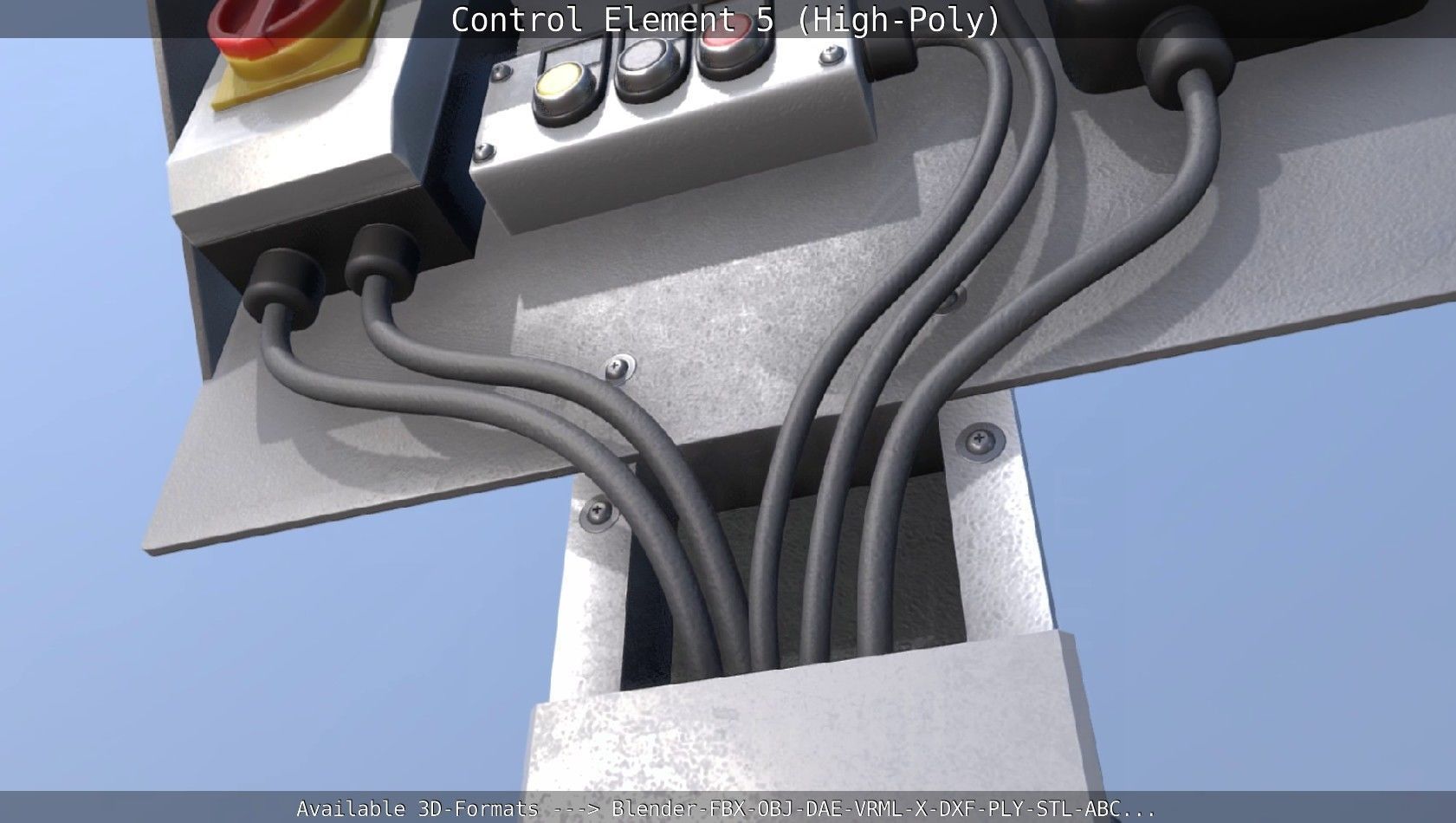 Control Element 5 High-Poly Version 3D model_16