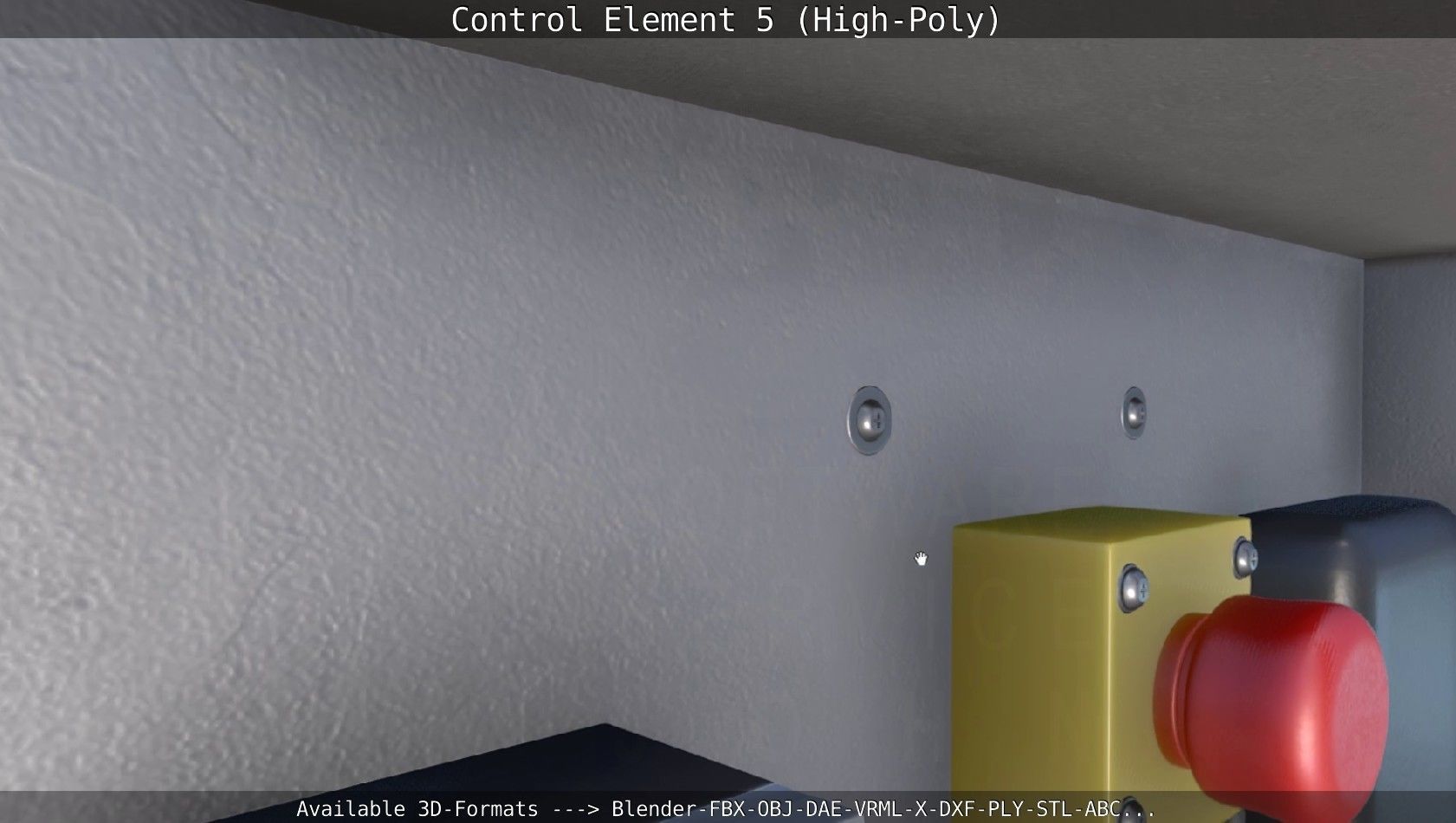 Control Element 5 High-Poly Version 3D model_34