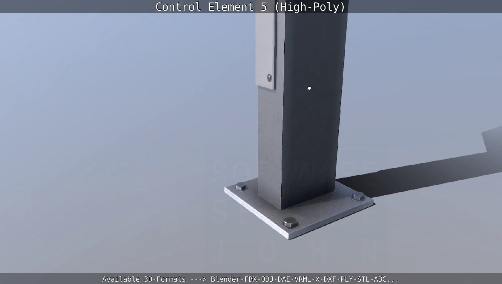 Control Element 5 High-Poly Version 3D model_33