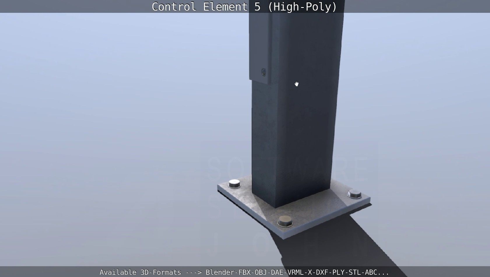 Control Element 5 High-Poly Version 3D model_97