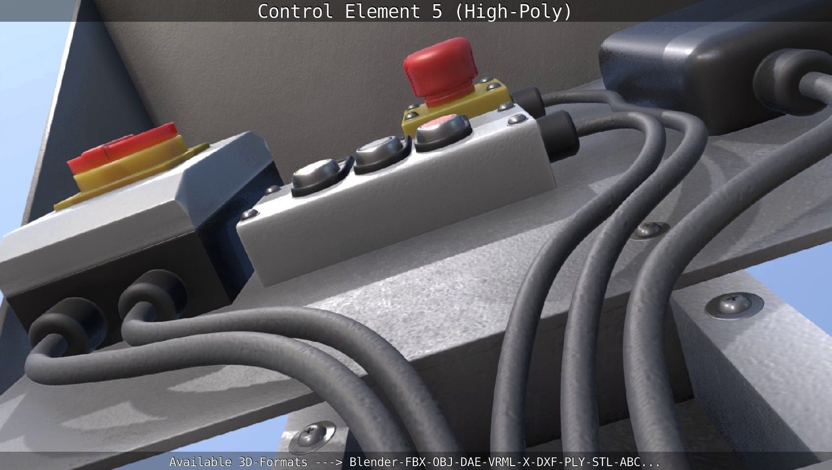 Control Element 5 High-Poly Version 3D model_13