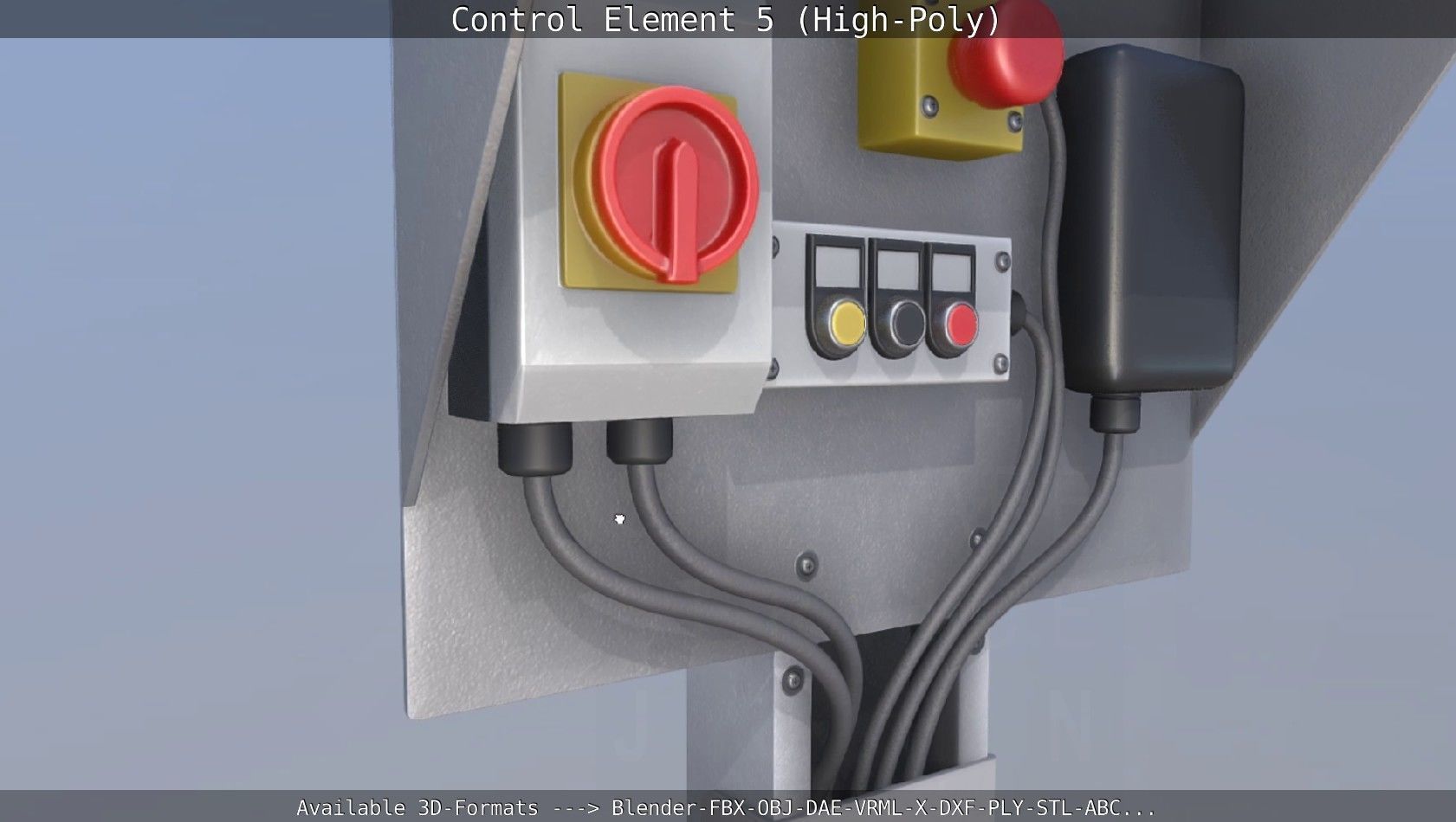 Control Element 5 High-Poly Version 3D model_18