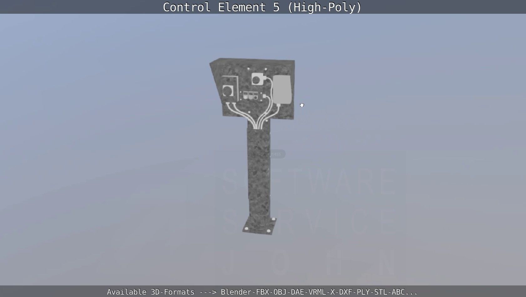 Control Element 5 High-Poly Version 3D model_100