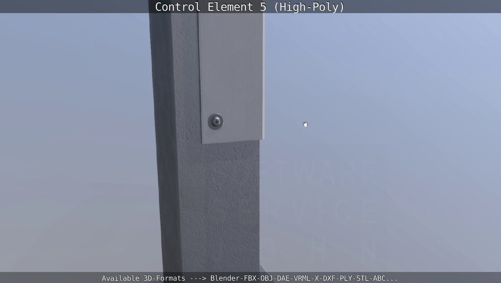 Control Element 5 High-Poly Version 3D model_31