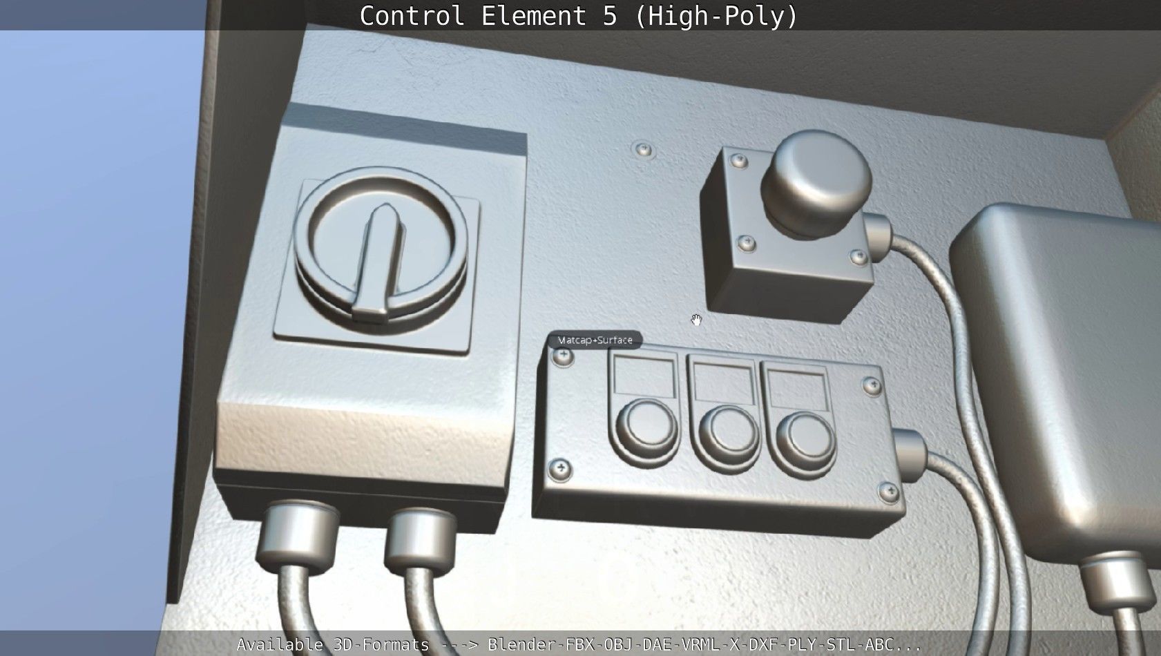 Control Element 5 High-Poly Version 3D model_66