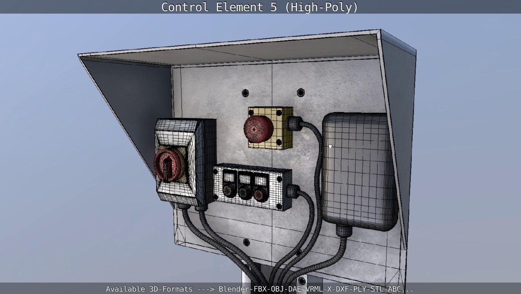 Control Element 5 High-Poly Version 3D model_52