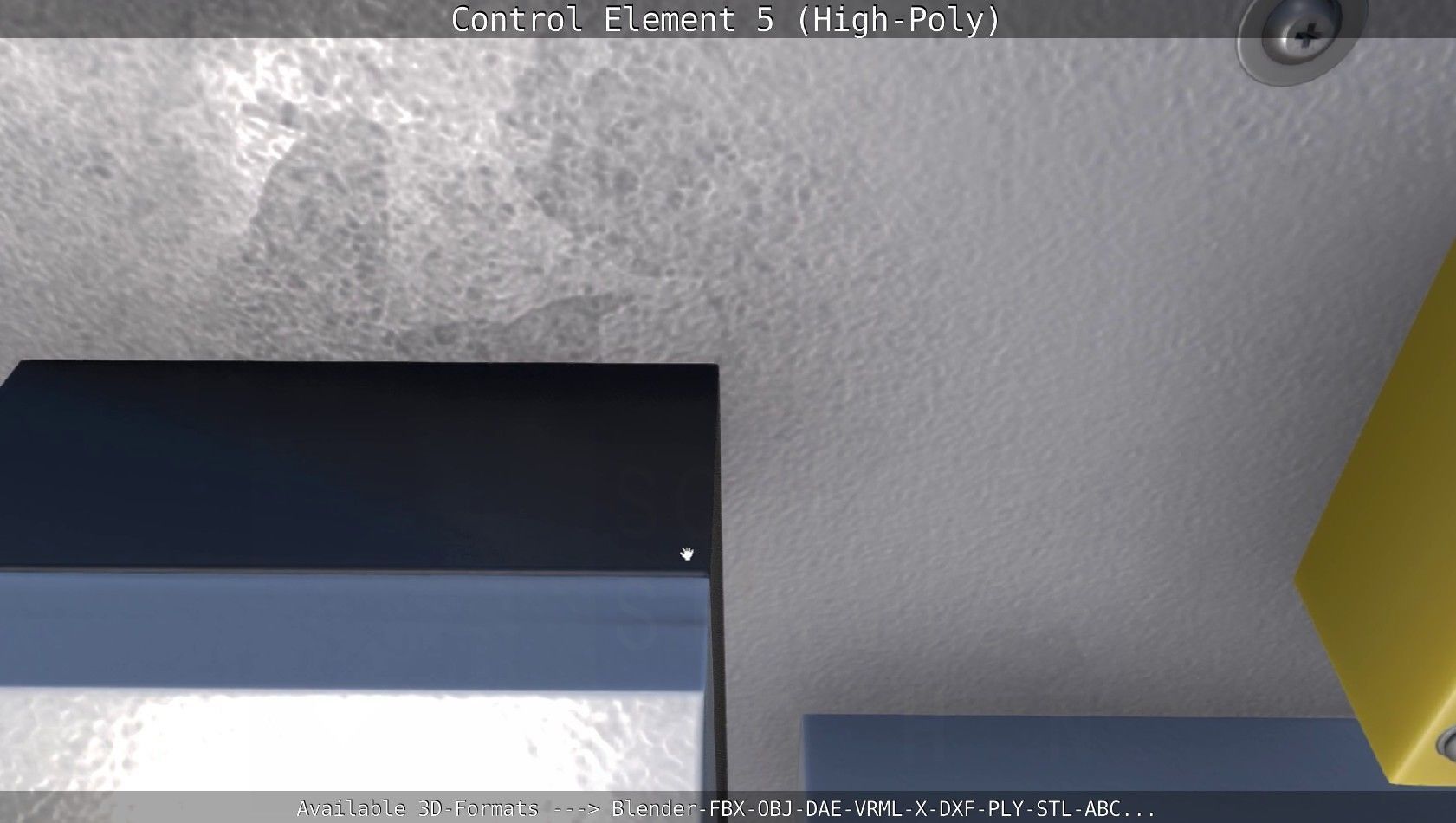 Control Element 5 High-Poly Version 3D model_20