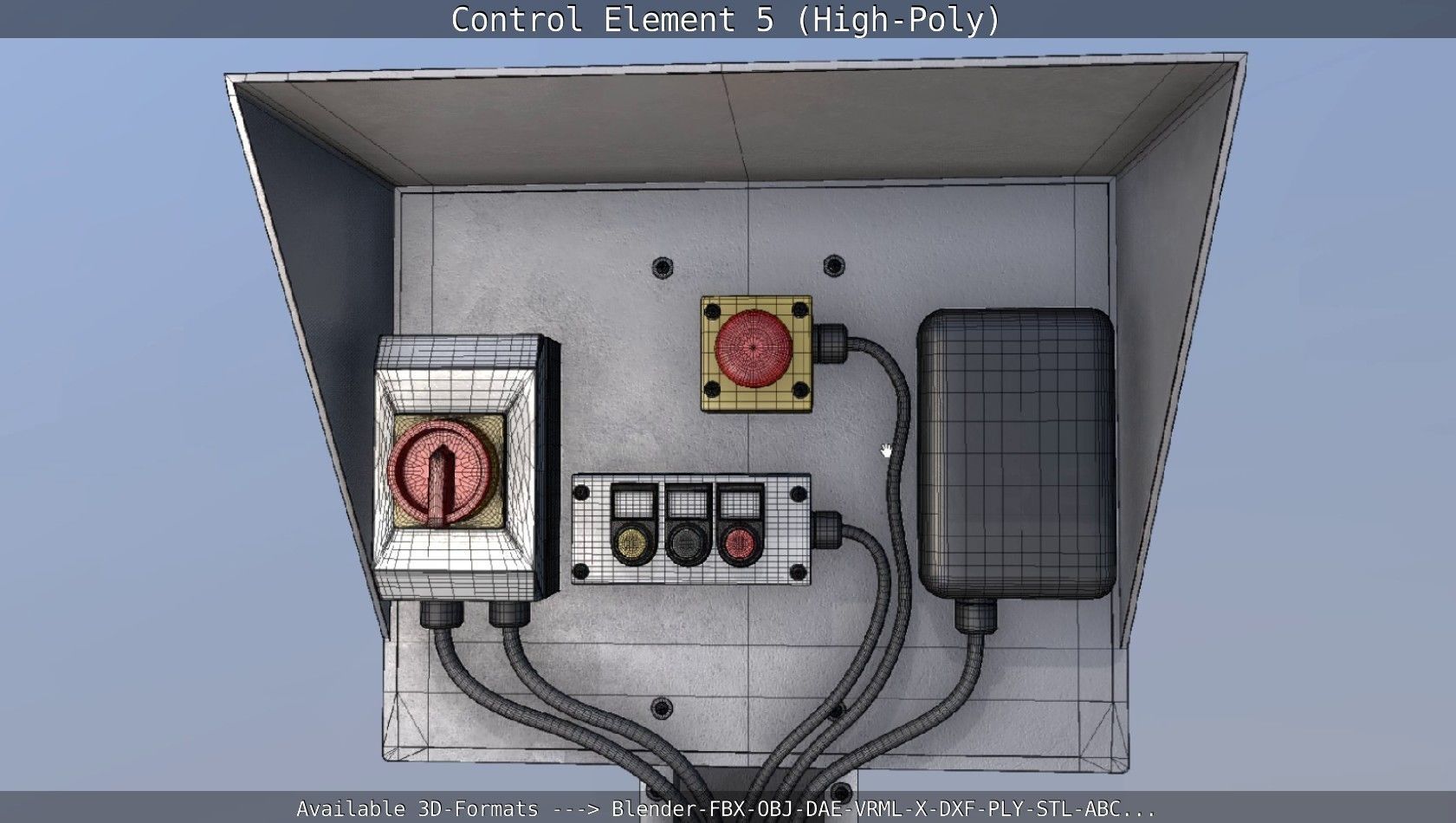 Control Element 5 High-Poly Version 3D model_47