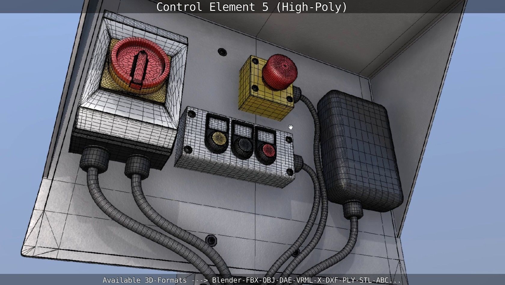 Control Element 5 High-Poly Version 3D model_54