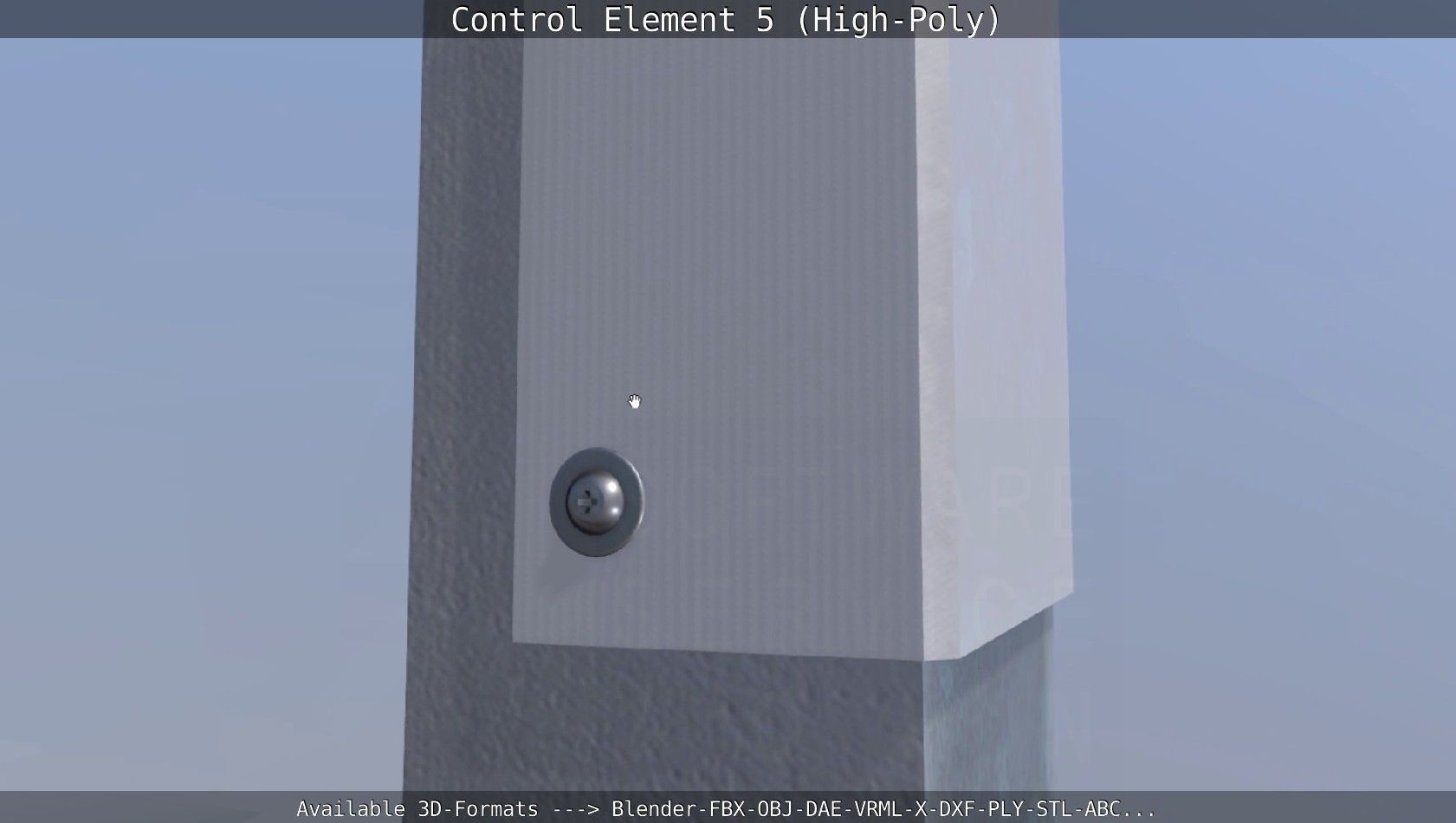 Control Element 5 High-Poly Version 3D model_76