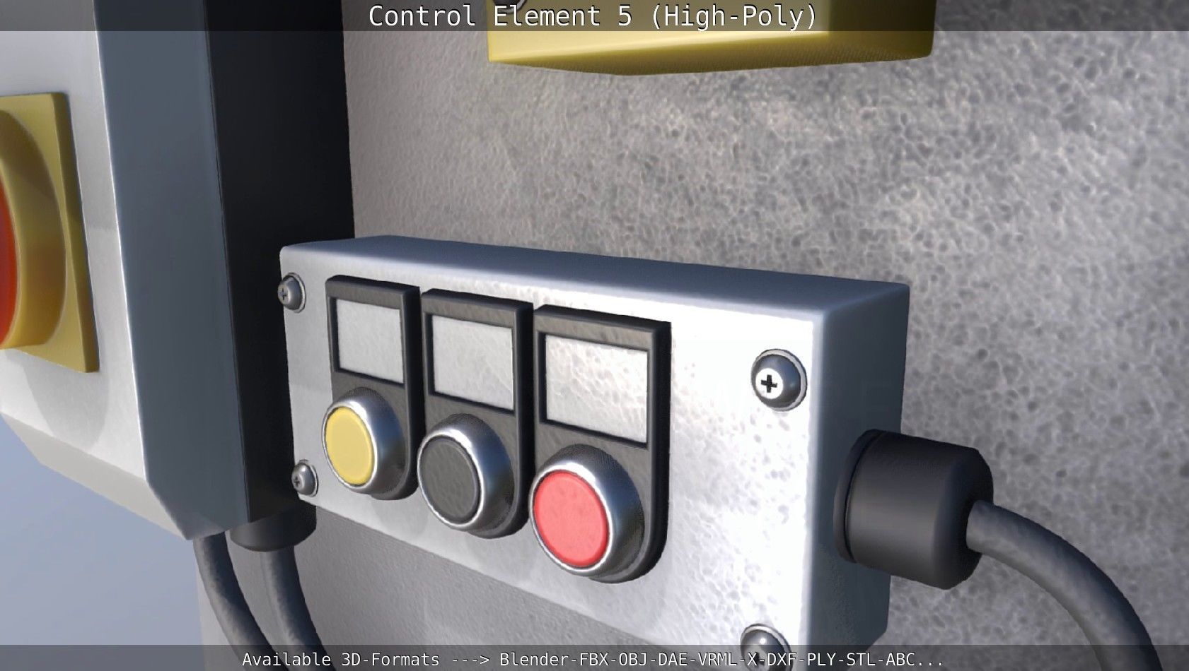 Control Element 5 High-Poly Version 3D model_12