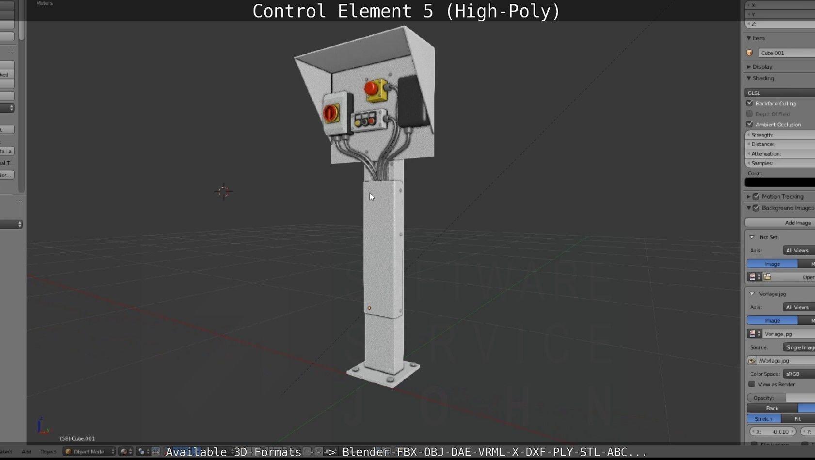 Control Element 5 High-Poly Version 3D model_113