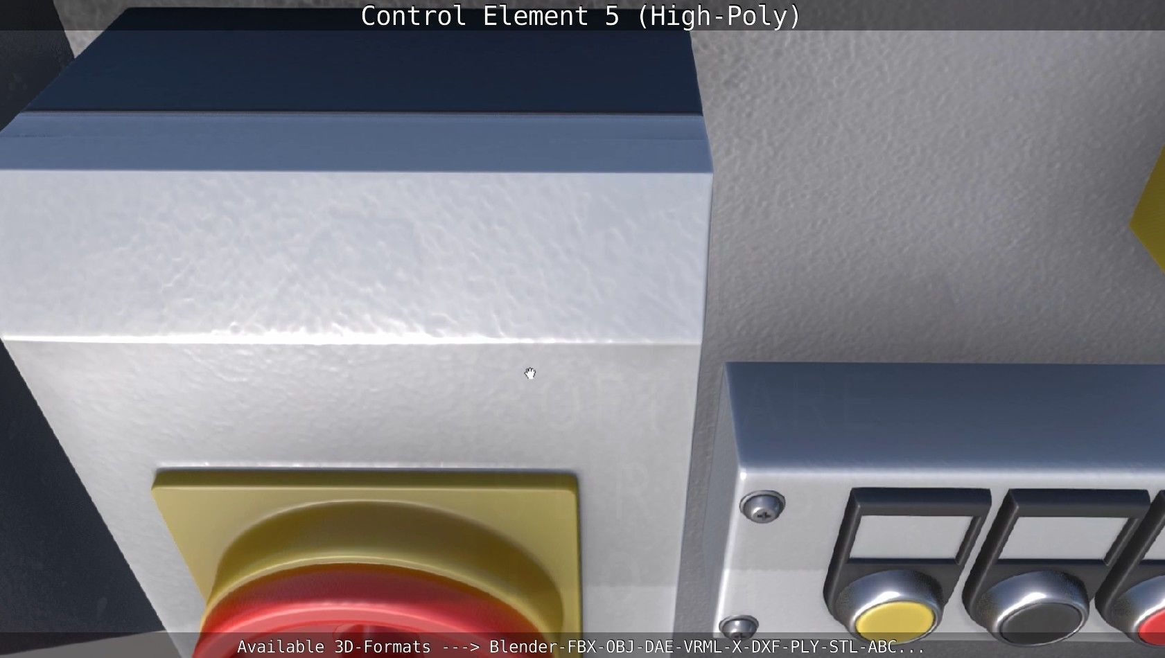 Control Element 5 High-Poly Version 3D model_19