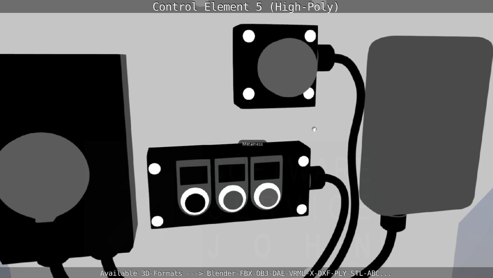 Control Element 5 High-Poly Version 3D model_96