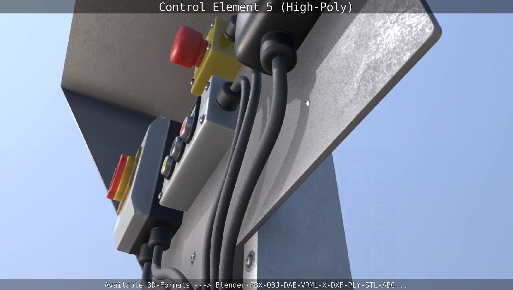 Control Element 5 High-Poly Version 3D model_37