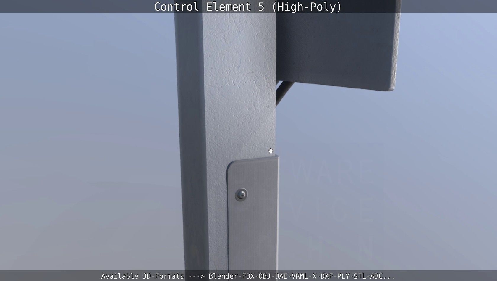 Control Element 5 High-Poly Version 3D model_65