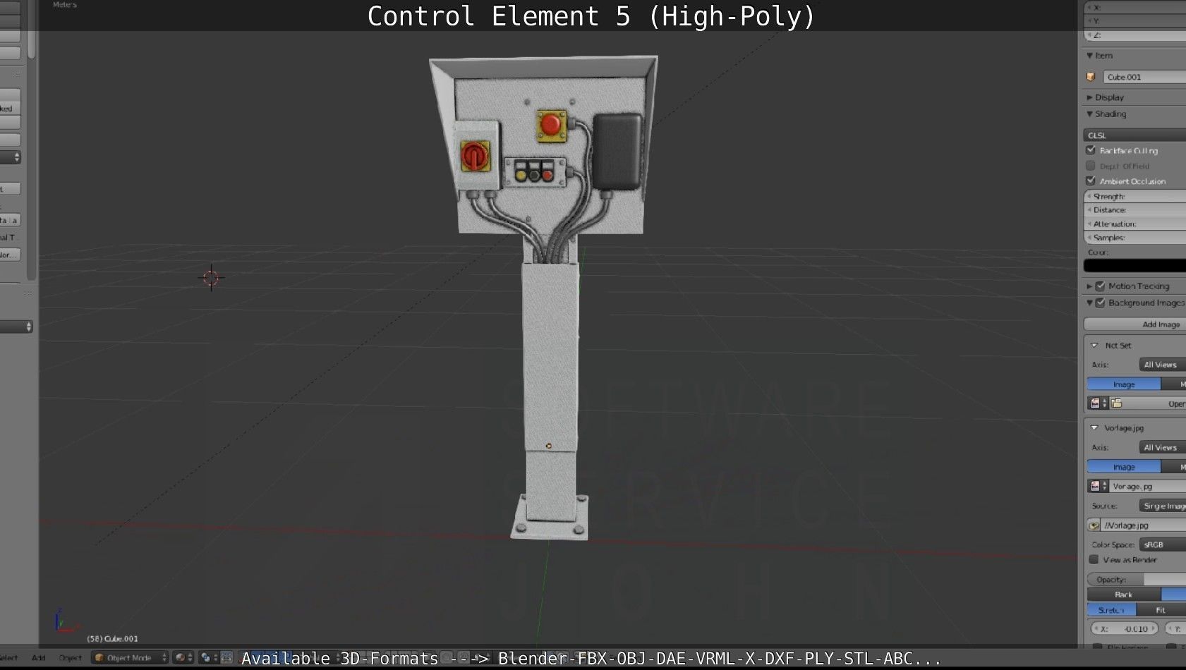 Control Element 5 High-Poly Version 3D model_118