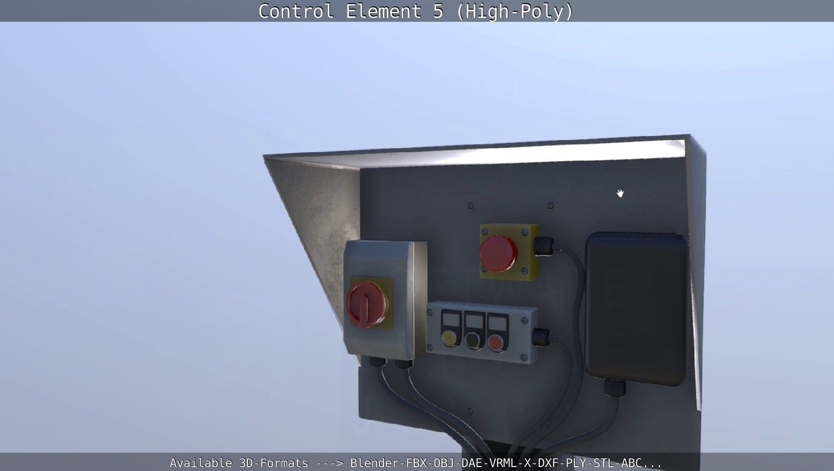 Control Element 5 High-Poly Version 3D model_116