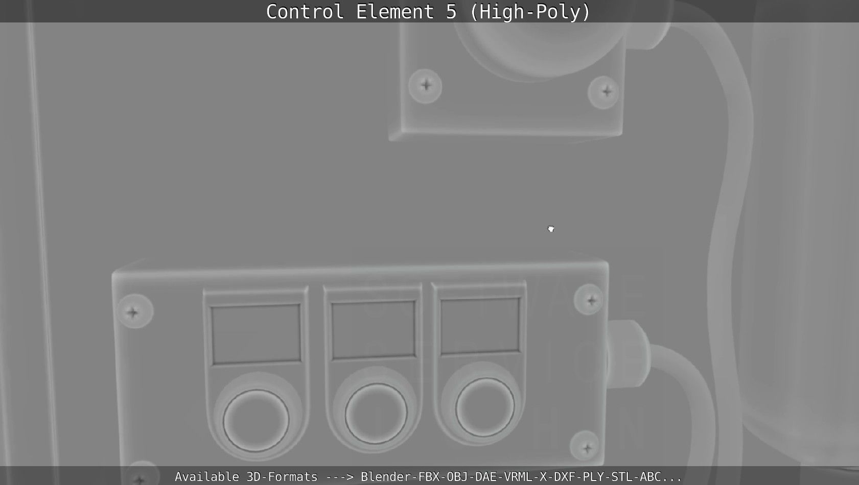 Control Element 5 High-Poly Version 3D model_89