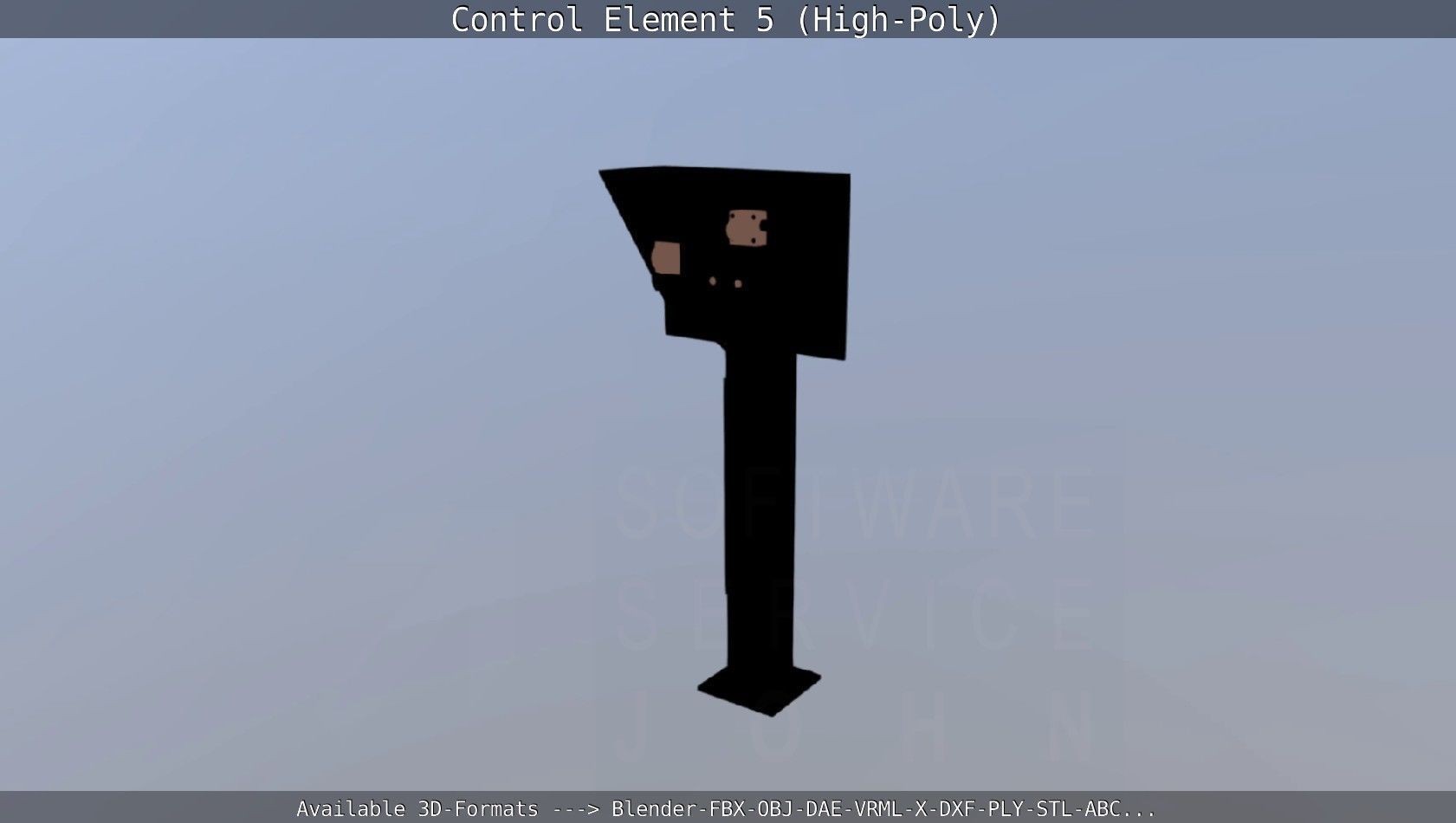 Control Element 5 High-Poly Version 3D model_105
