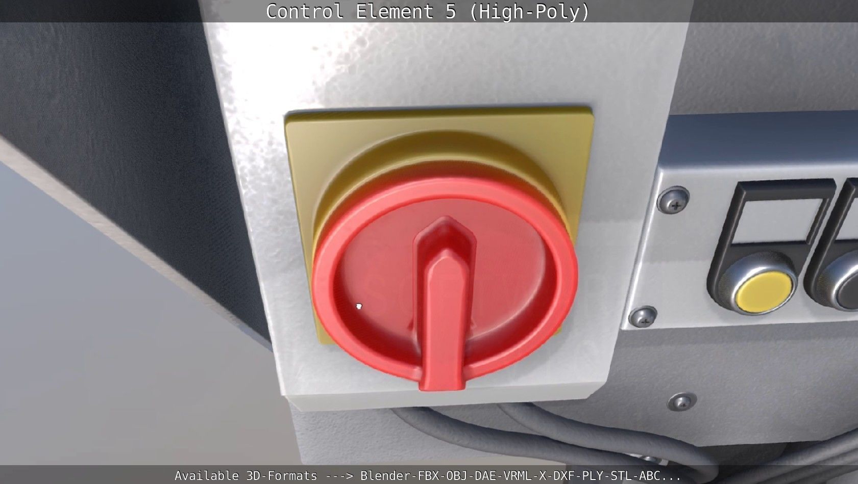 Control Element 5 High-Poly Version 3D model_23
