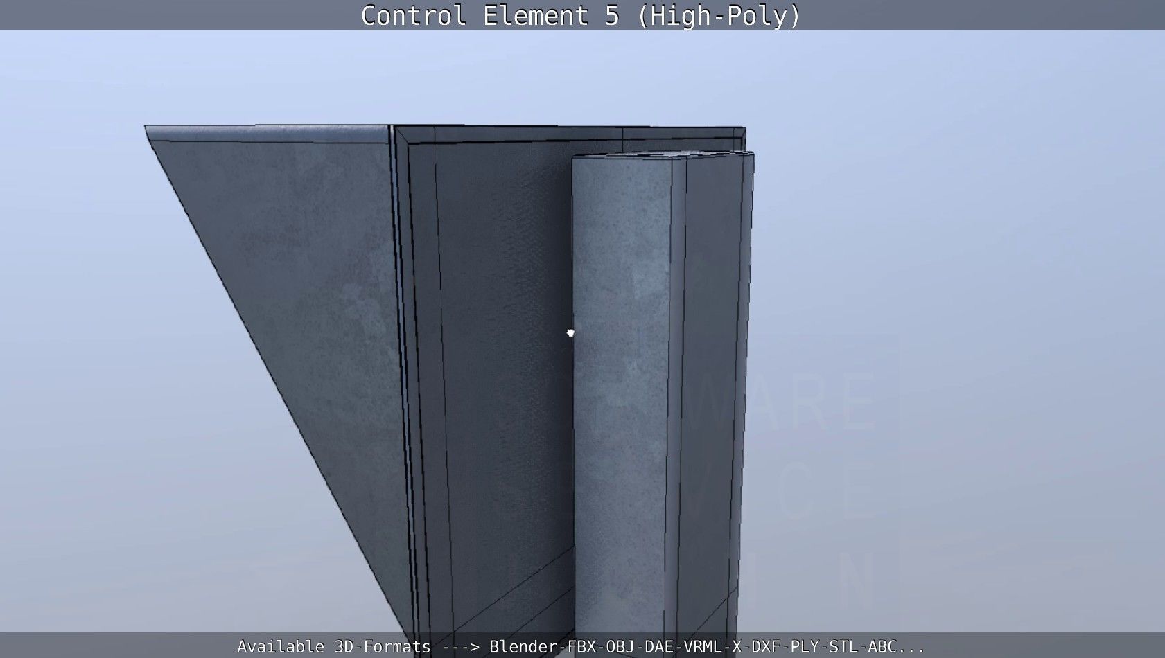 Control Element 5 High-Poly Version 3D model_49