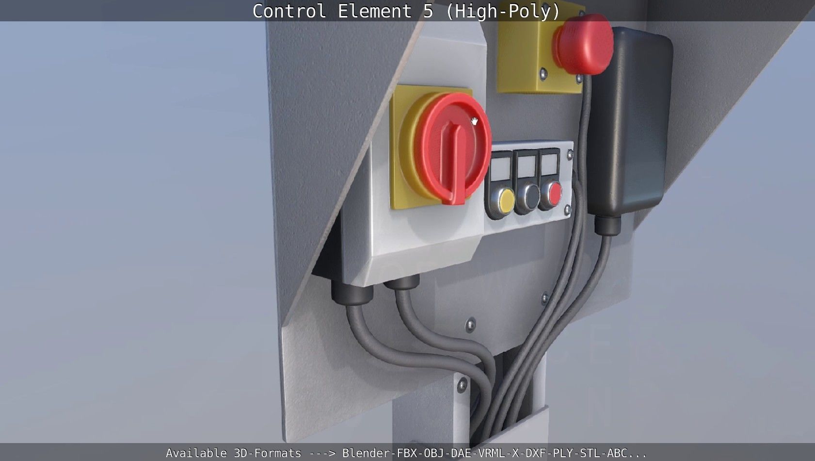 Control Element 5 High-Poly Version 3D model_24