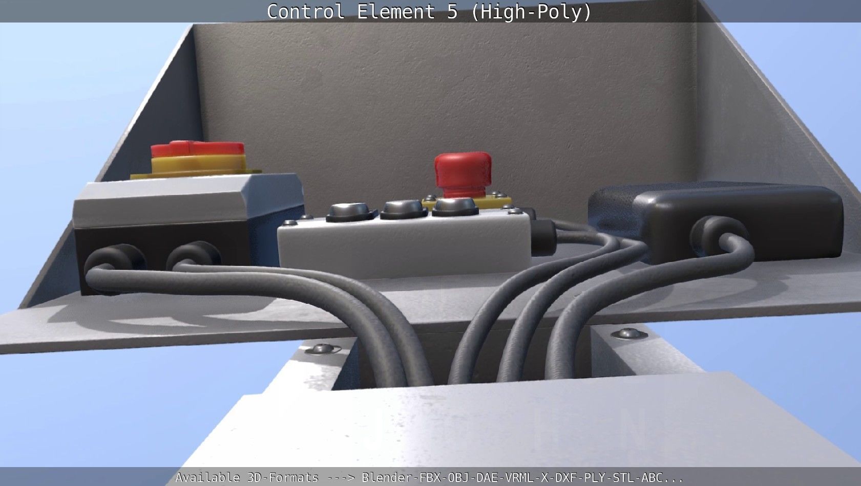 Control Element 5 High-Poly Version 3D model_17
