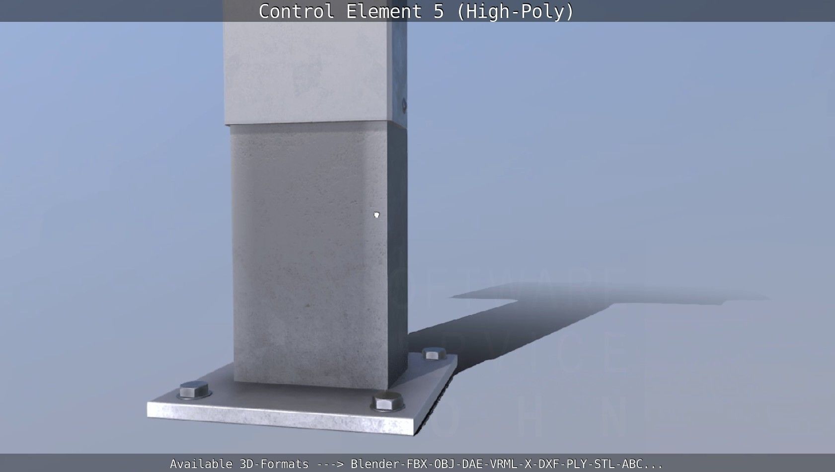 Control Element 5 High-Poly Version 3D model_91