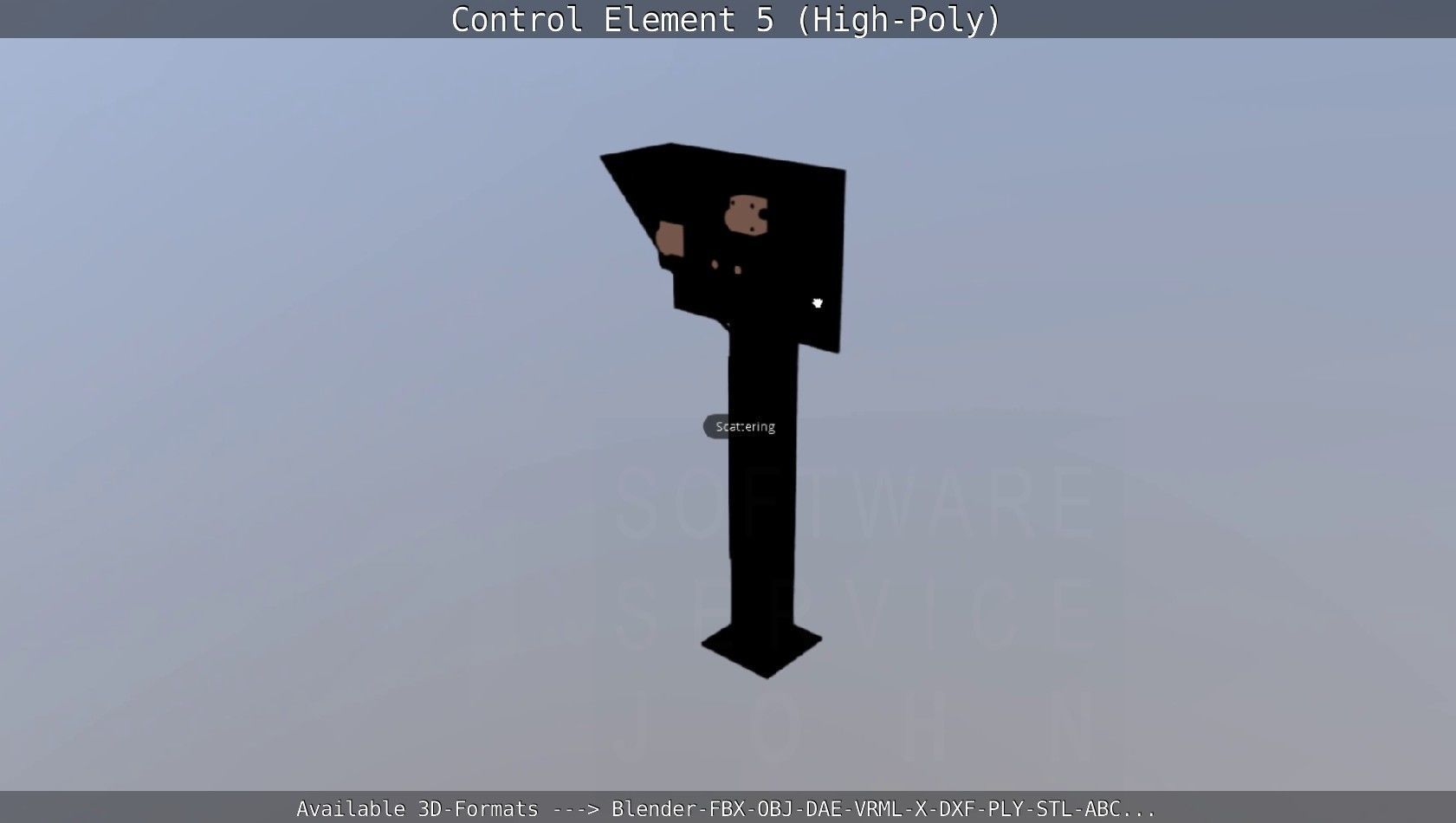 Control Element 5 High-Poly Version 3D model_101