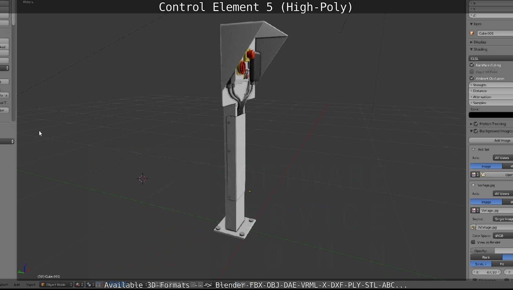 Control Element 5 High-Poly Version 3D model_115