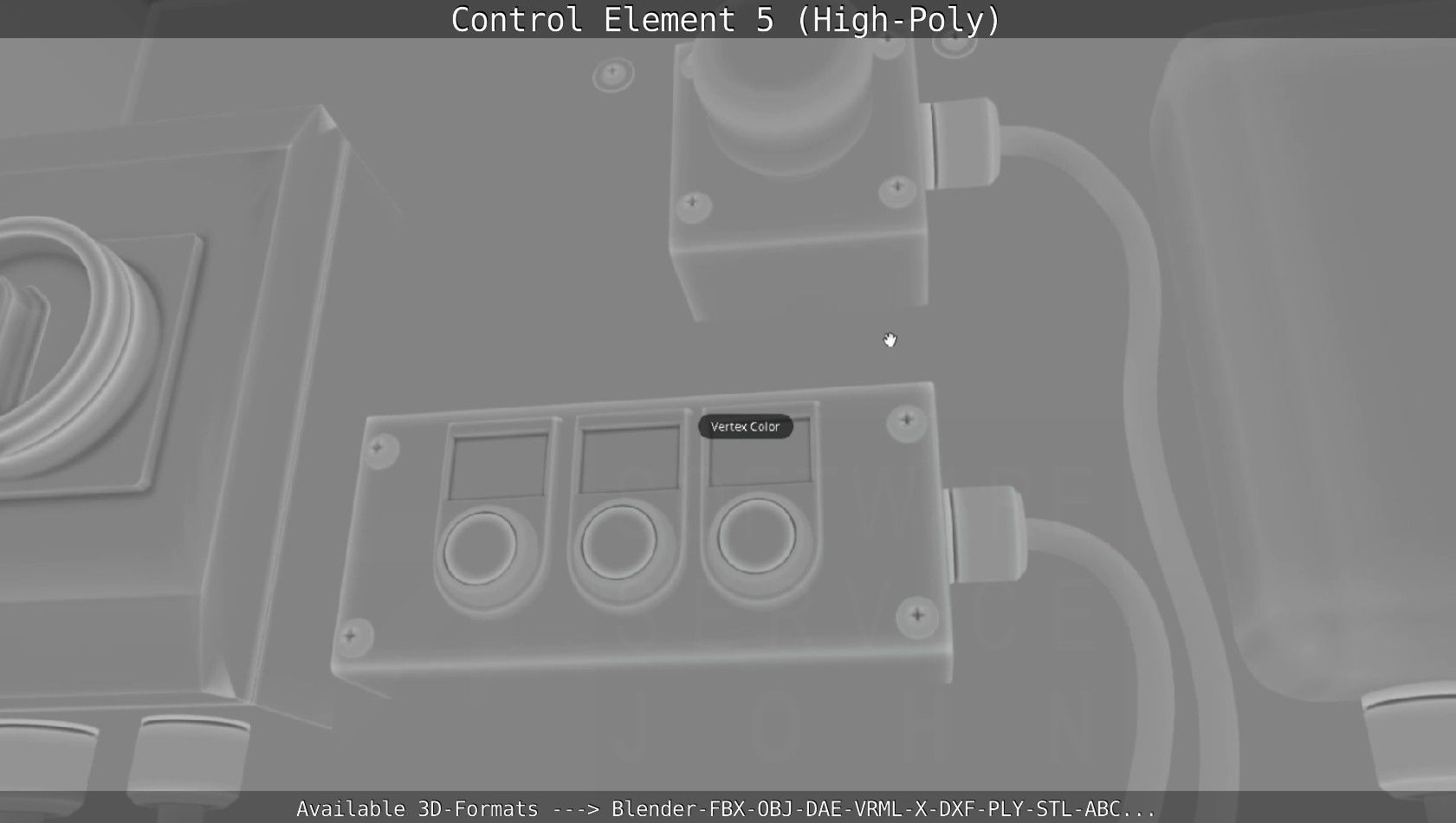 Control Element 5 High-Poly Version 3D model_87