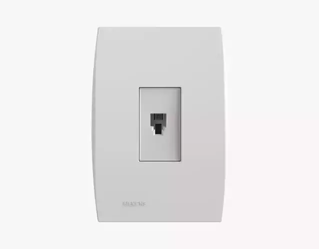 Siemens 1 Ethernet Outlet 3D model