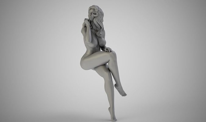 Sexy Woman Sitting 3D print model