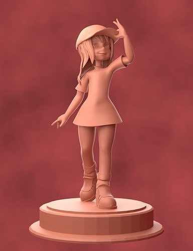 Young girl 3D - 3Dprint 3D print model