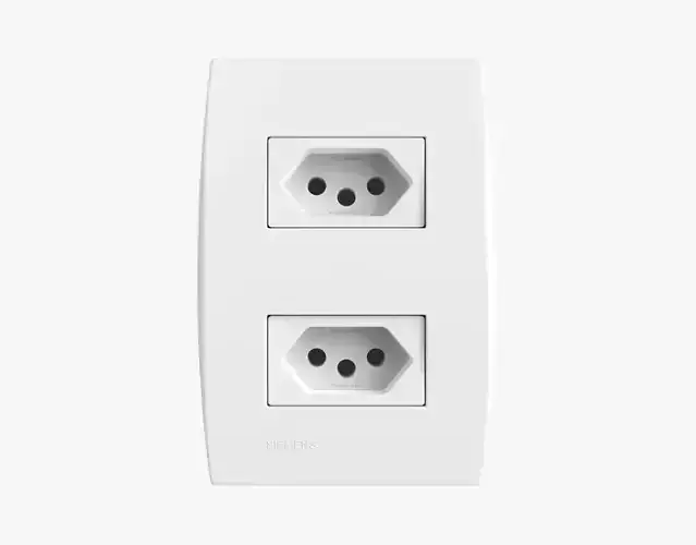 Siemens 2 Power Outlets 3D model