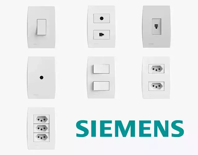 Siemens Outlets and Switches 3D Model Collection