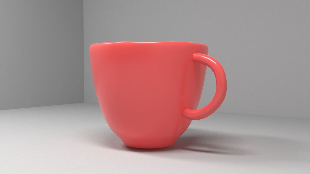 Cup with vray render and archived file Free 3D model_2