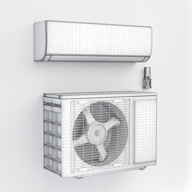 split system set 3D Model Collection_7