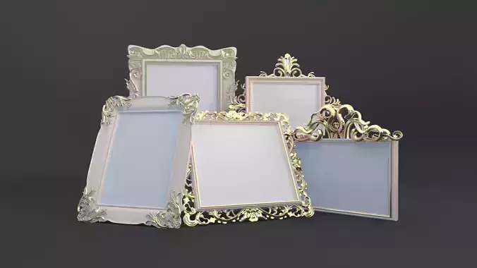 Golden Vintage Photo Frames collection