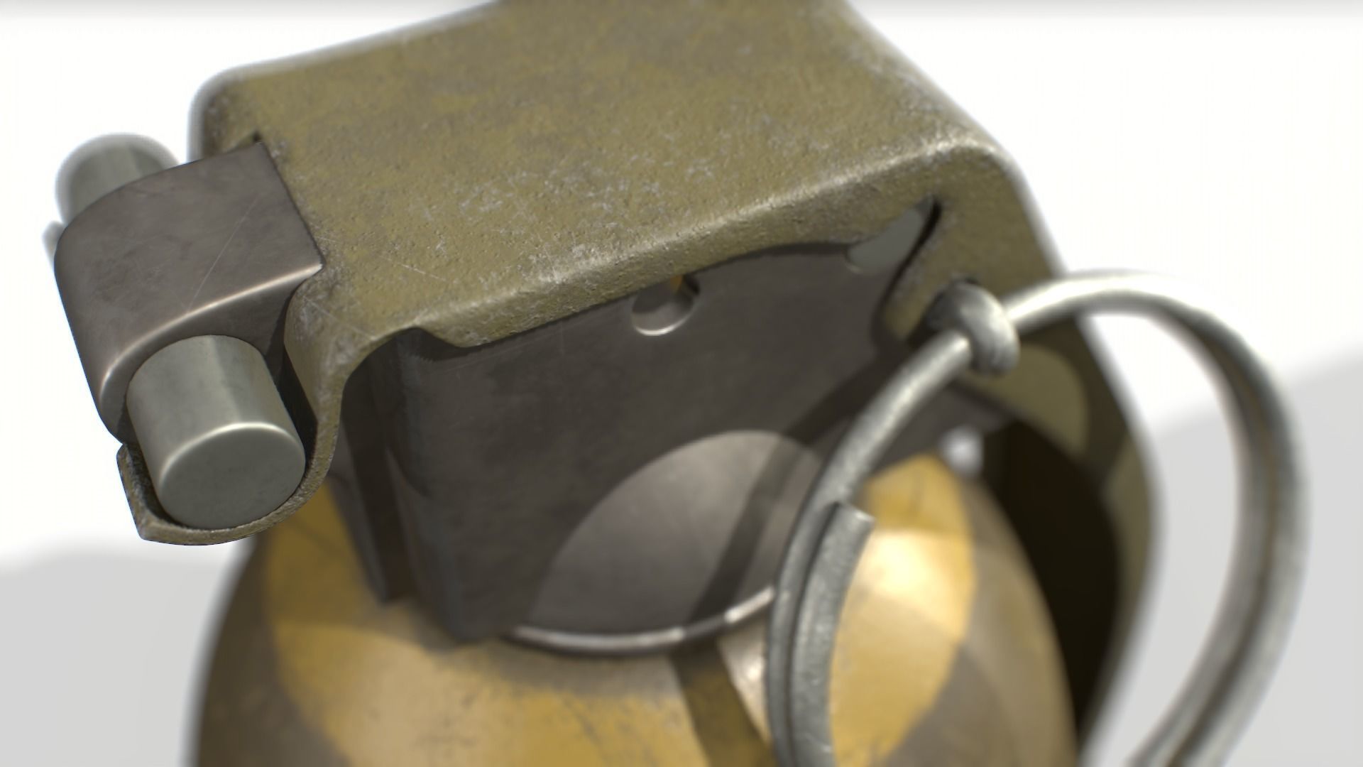 American Frag hand grenade PACK M26 M67 MK2 MK3 3D model_6