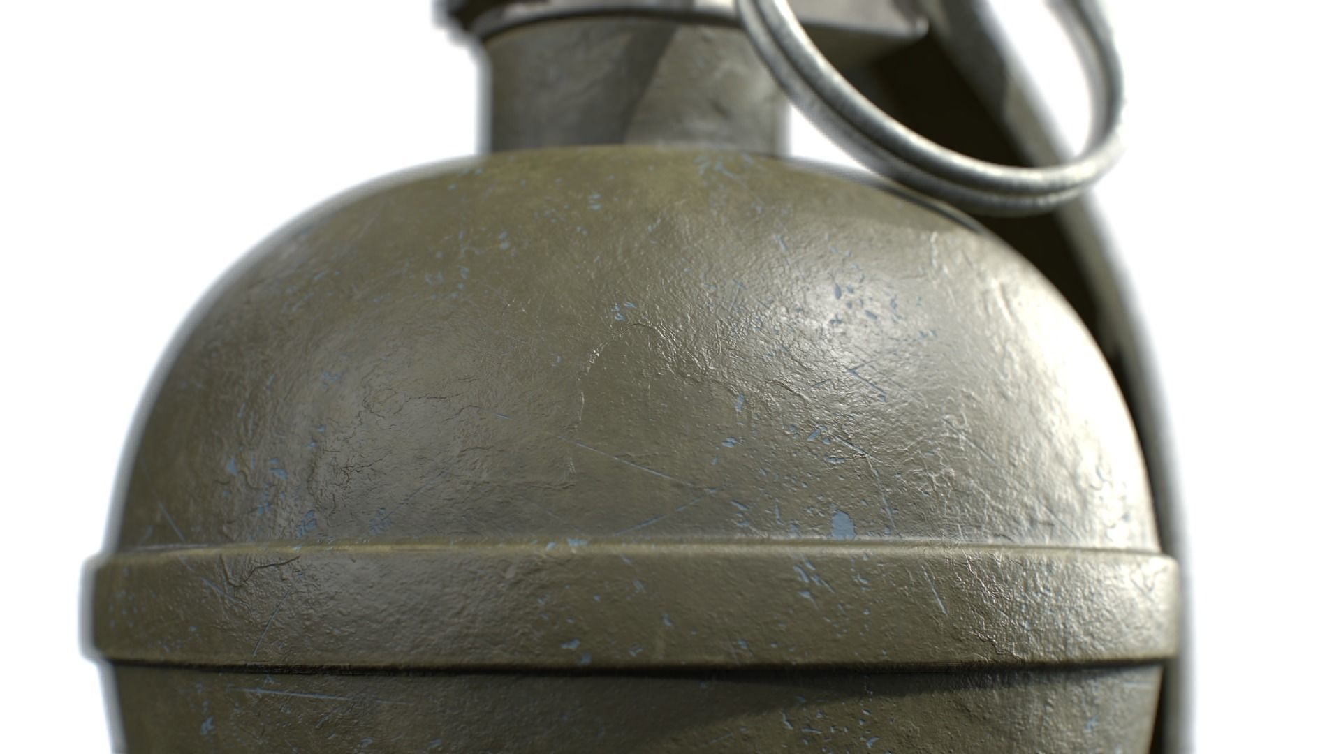 American Frag hand grenade PACK M26 M67 MK2 MK3 3D model_9